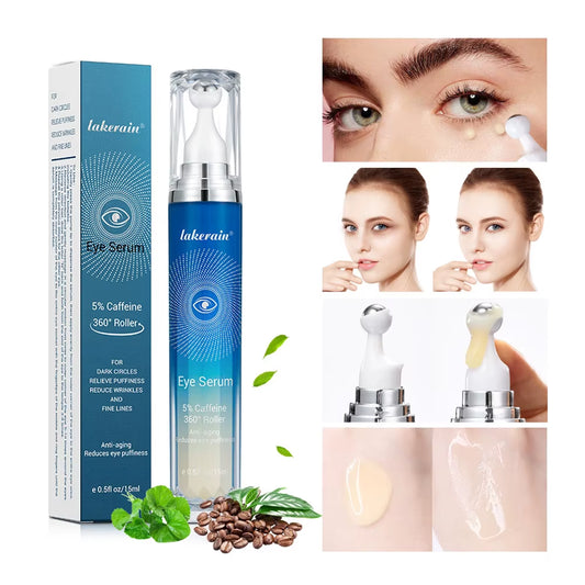Eye Vynnea Anti-Wrinkle Eye Serum – 5% Caffeine + Peptides | Targets Dark Circles, Eye Bags & Fine Lines (15ml)
